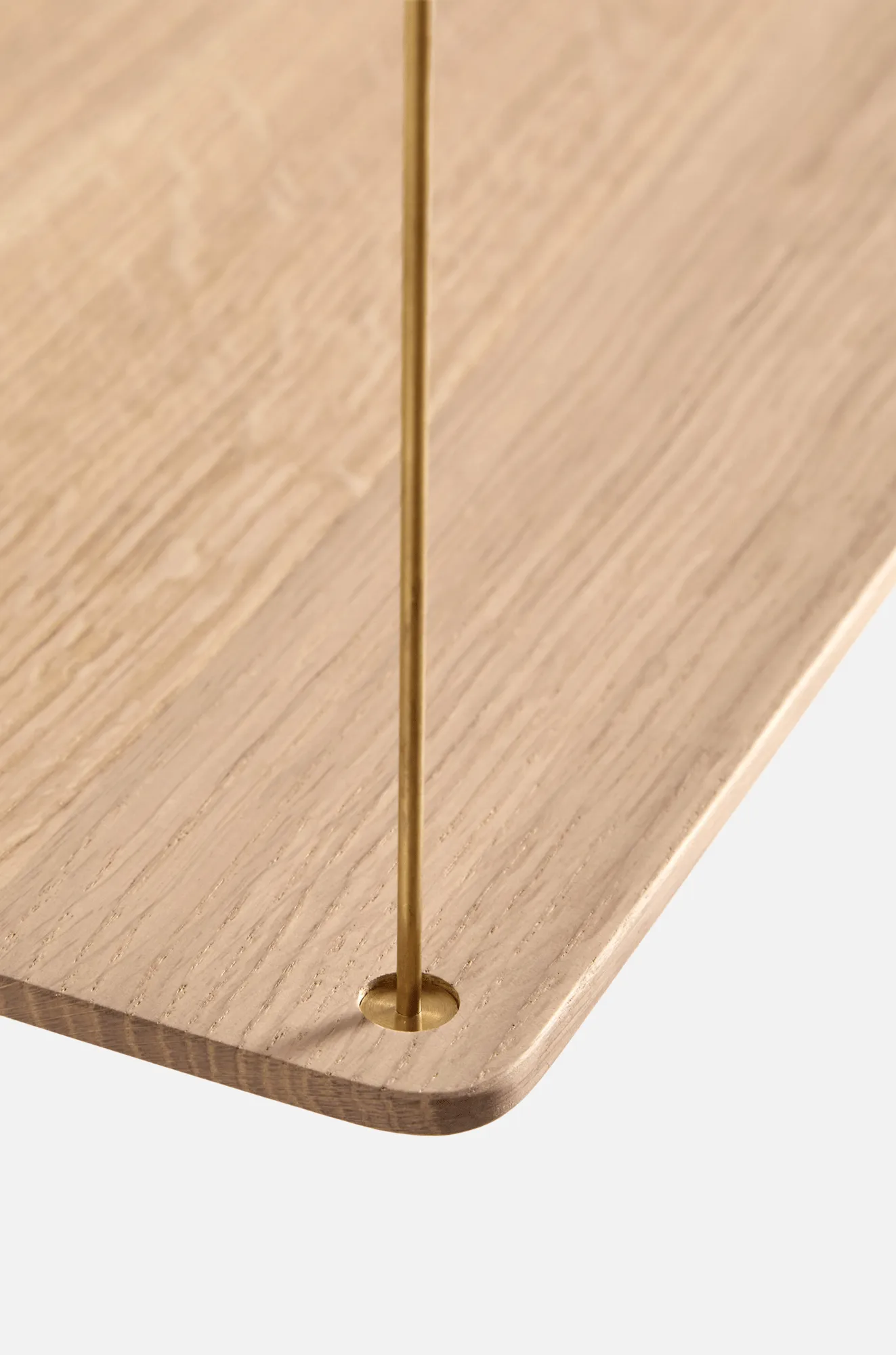 Stedge 追加シェルフ, White-stained oak-brass Woud | ウッド