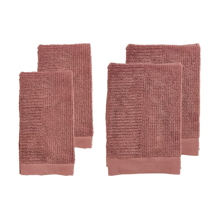 クラシックタオルセット 4個セット - Peach red - Zone Denmark | ゾーン デンマーク