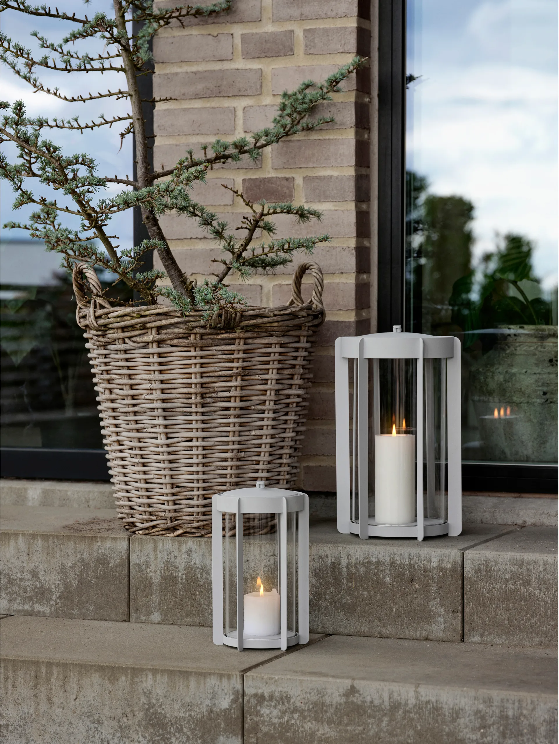 Firefly Lantern キャンドルランタン 25 cm, Soft Grey Zone Denmark | ゾーン デンマーク