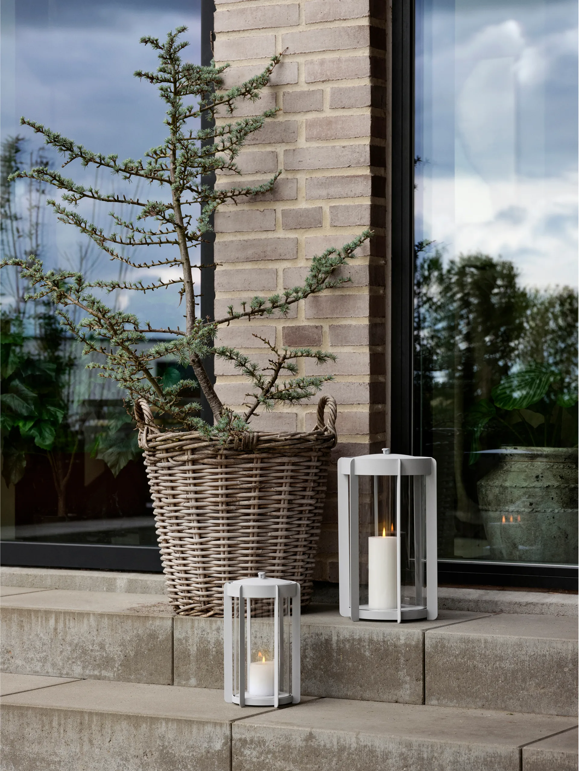 Firefly Lantern キャンドルランタン 35 cm, Soft Grey Zone Denmark | ゾーン デンマーク