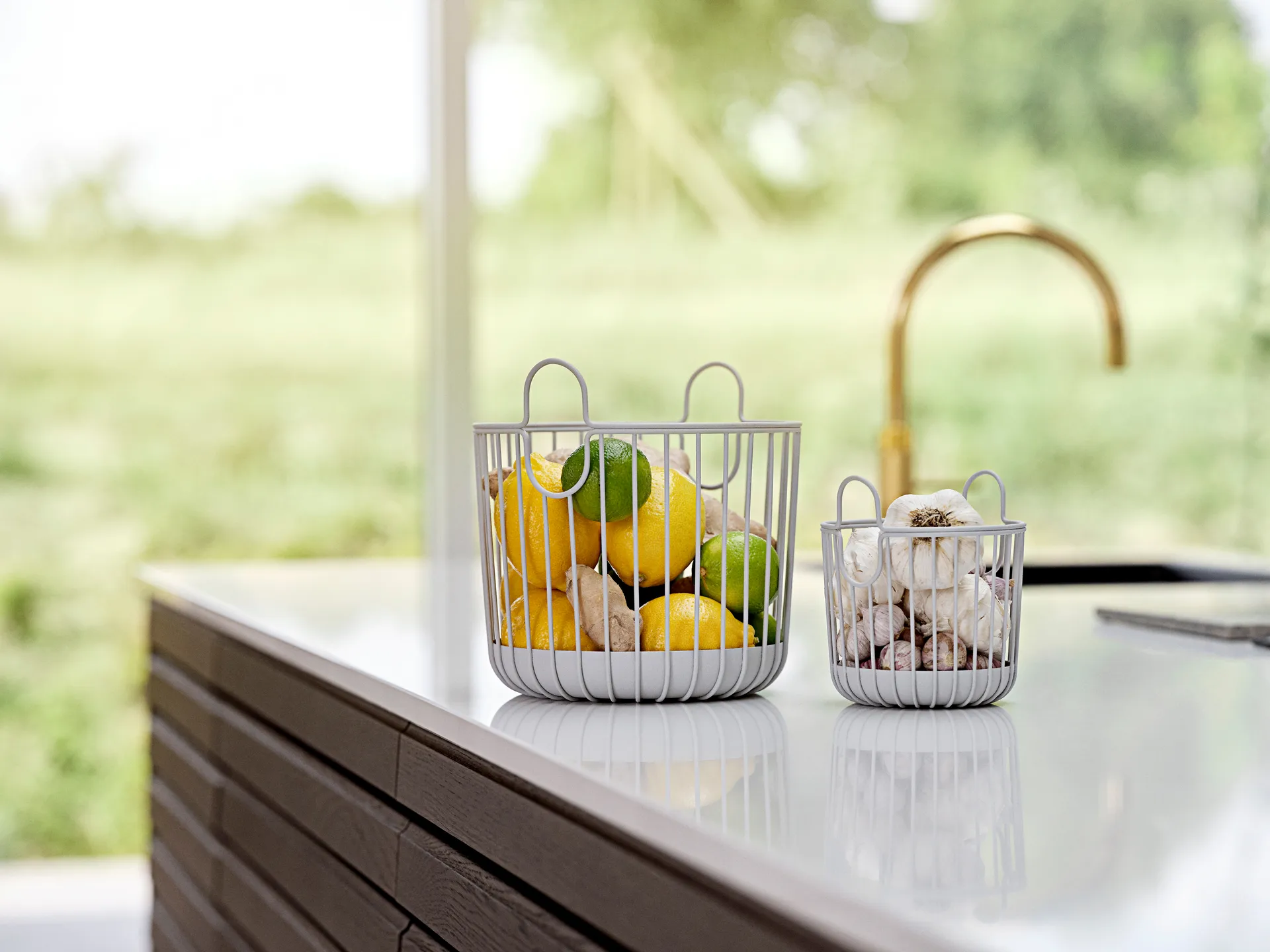 Inu バスケット 10.5x13.5 cm, Soft grey Zone Denmark | ゾーン デンマーク