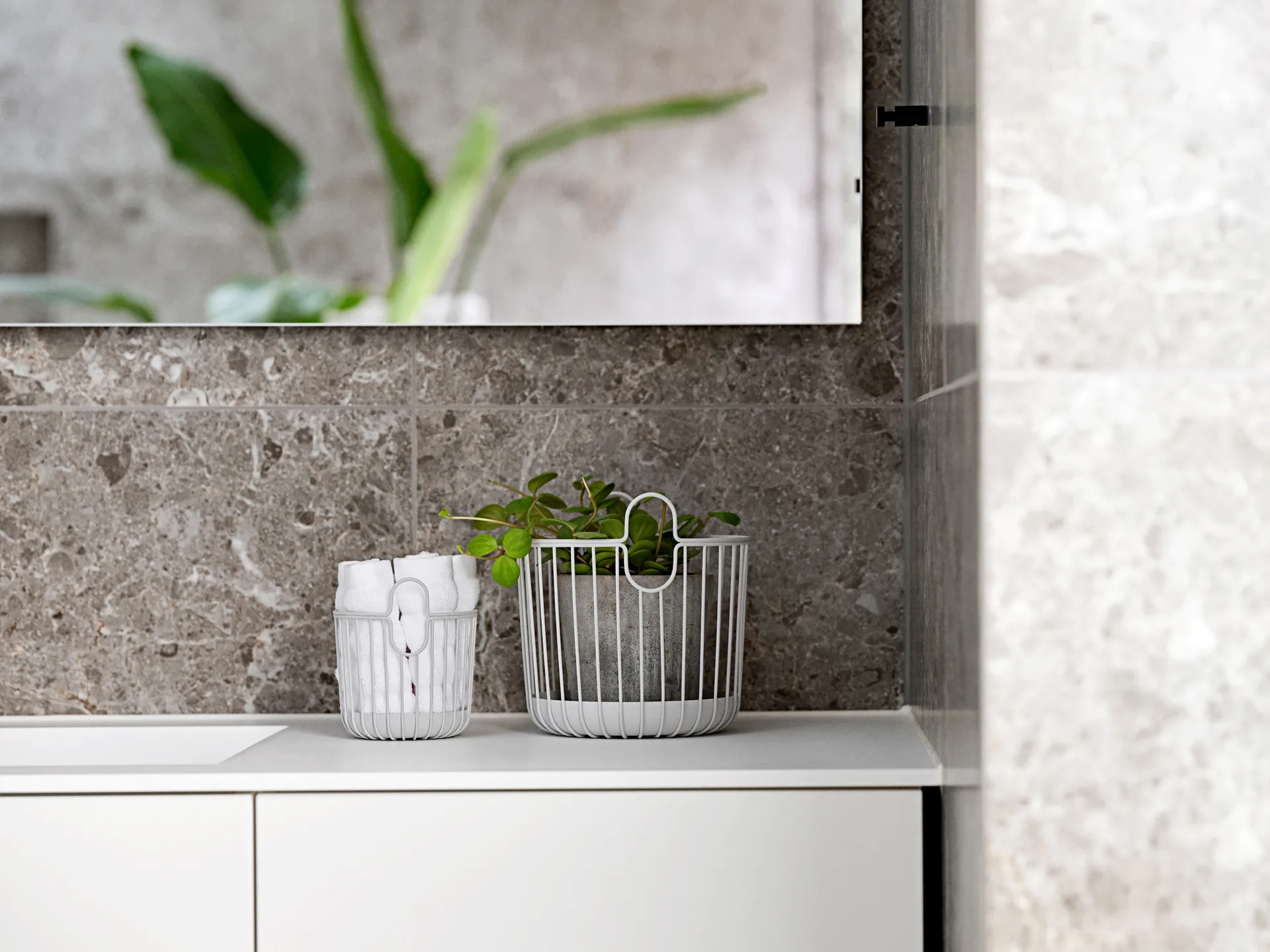 Inu バスケット 20x20 cm, Soft grey Zone Denmark | ゾーン デンマーク