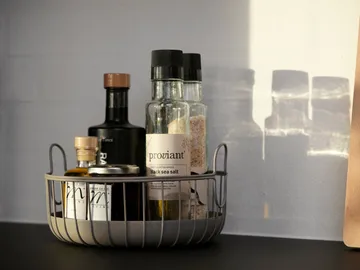 Inu バスケット Ø22x8 cm - Taupe - Zone Denmark | ゾーン デンマーク