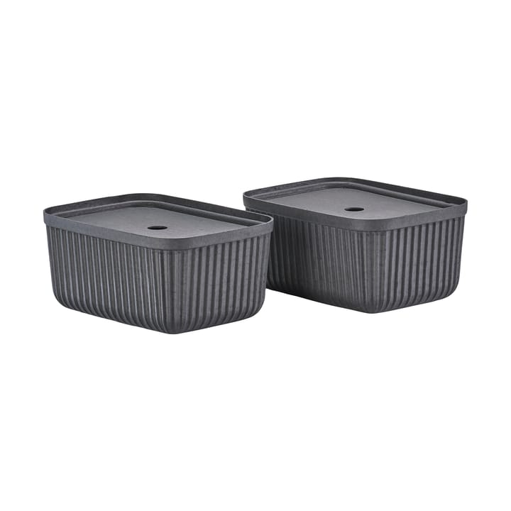 Pulp 収納ボックス 23x32 cm 2個セット - Black - Zone Denmark | ゾーン デンマーク