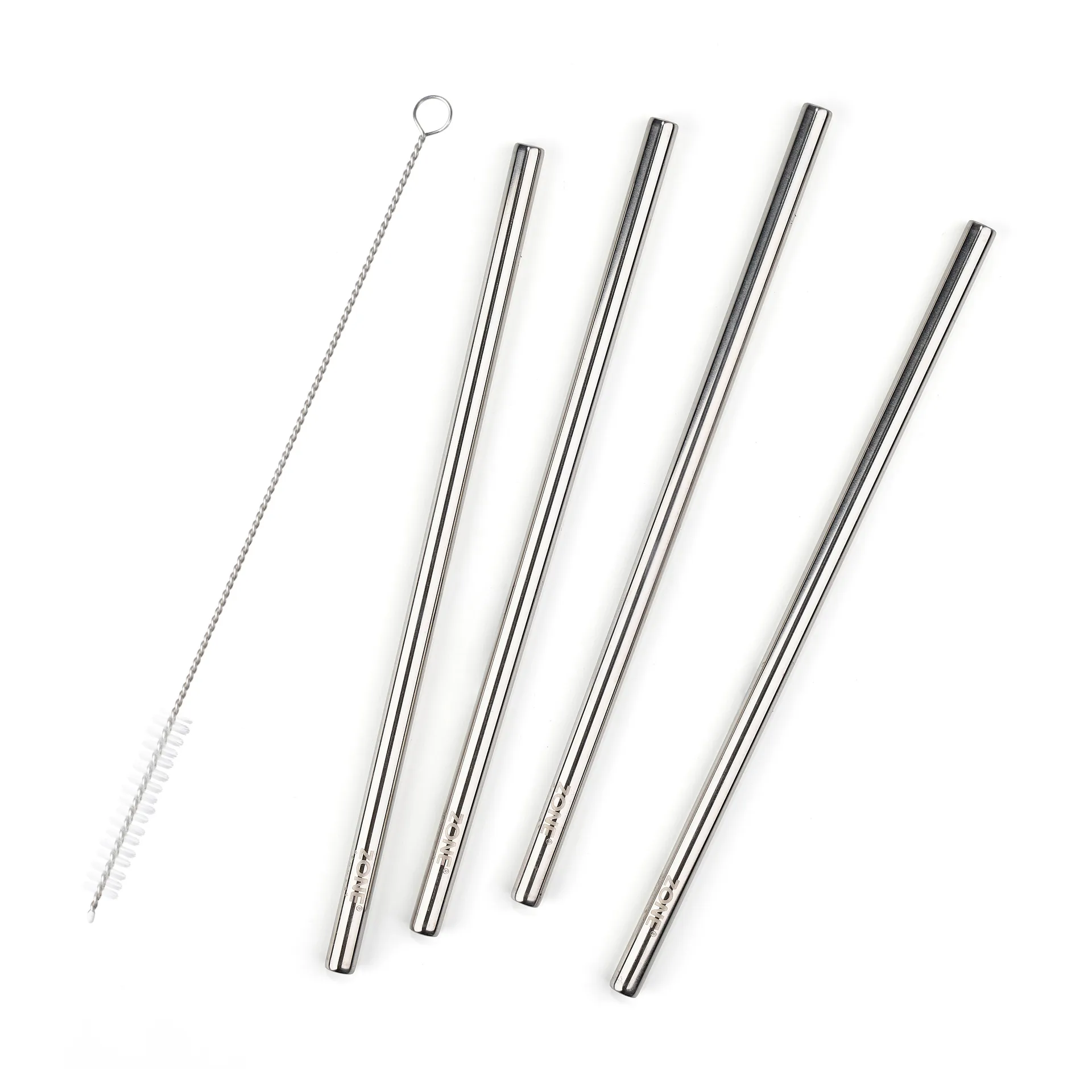 Rocks straws 21.5 cm 4パック, Polished steel Zone Denmark | ゾーン デンマーク