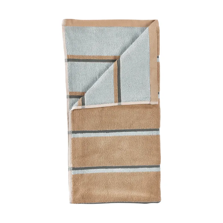 Sauna タオル - Camel-ice blue-olive green, 70x140 cm - Zone Denmark | ゾーン デンマーク