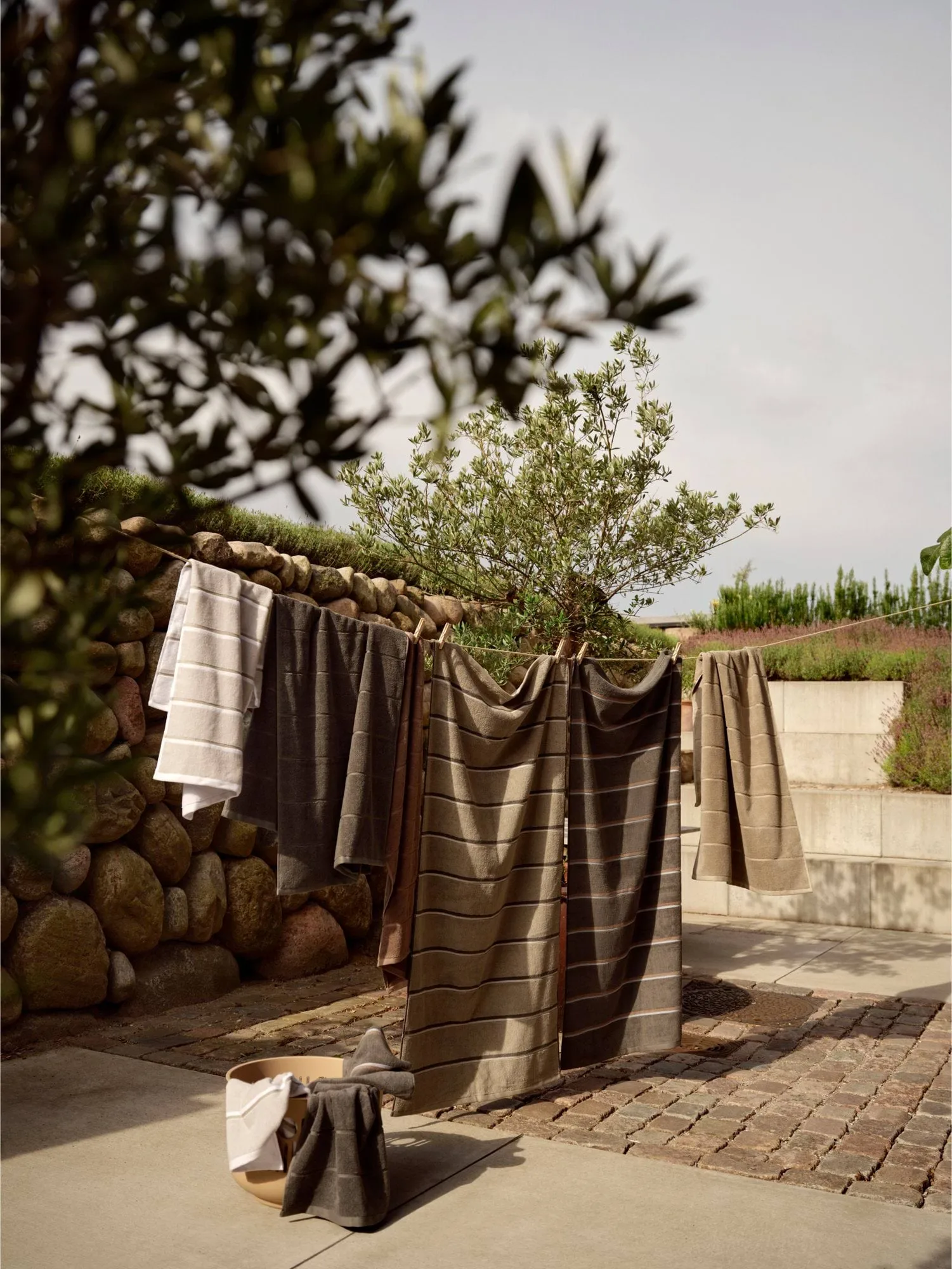 Sauna タオル, Grey-blue fog-soft grey, 70x140 cm Zone Denmark | ゾーン デンマーク