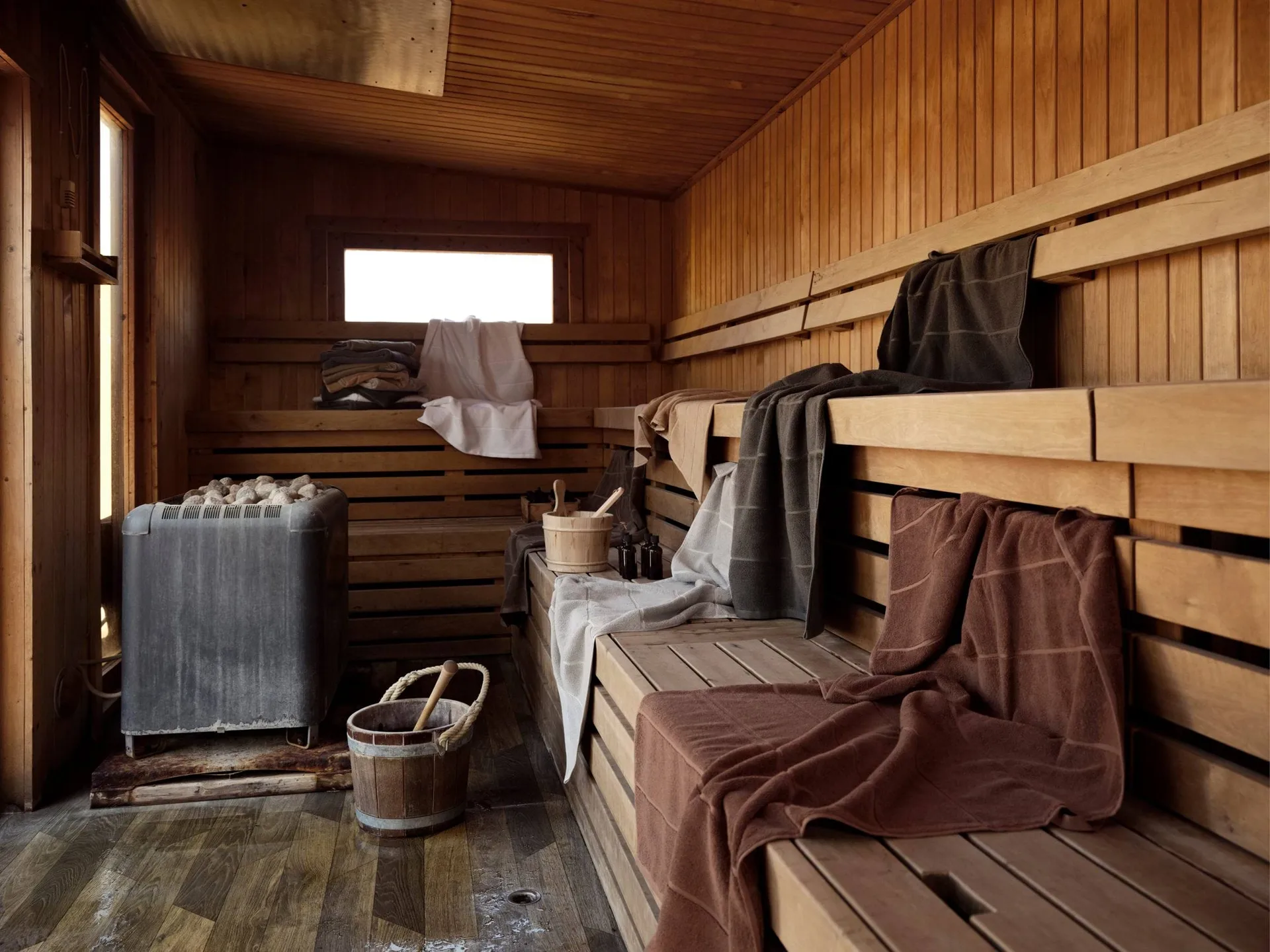 Sauna タオル, Grey-blue fog-soft grey, 70x140 cm Zone Denmark | ゾーン デンマーク