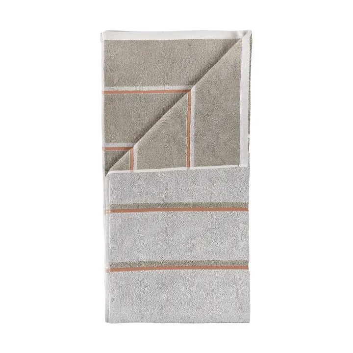 Sauna タオル - Soft grey-eucalyptus-terracotta, 50x100 cm - Zone Denmark | ゾーン デンマーク
