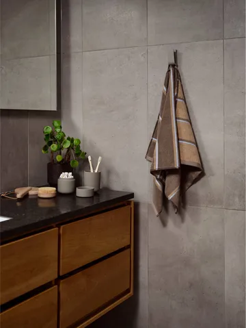 Sauna タオル - Taupe-camel-sky blue, 50x100 cm - Zone Denmark | ゾーン デンマーク