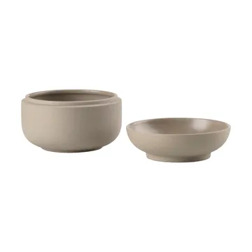 Sensu 蓋付きジャー Ø10.5x7.5 cm - Taupe - Zone Denmark | ゾーン デンマーク