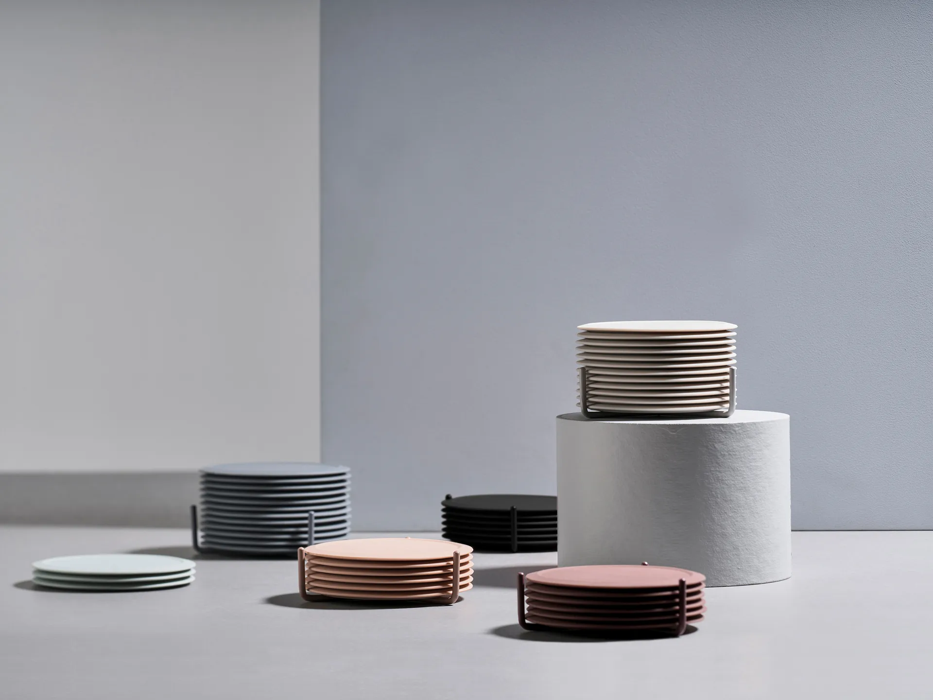 Singles コースター ホルダー付き, Warm grey Zone Denmark | ゾーン デンマーク