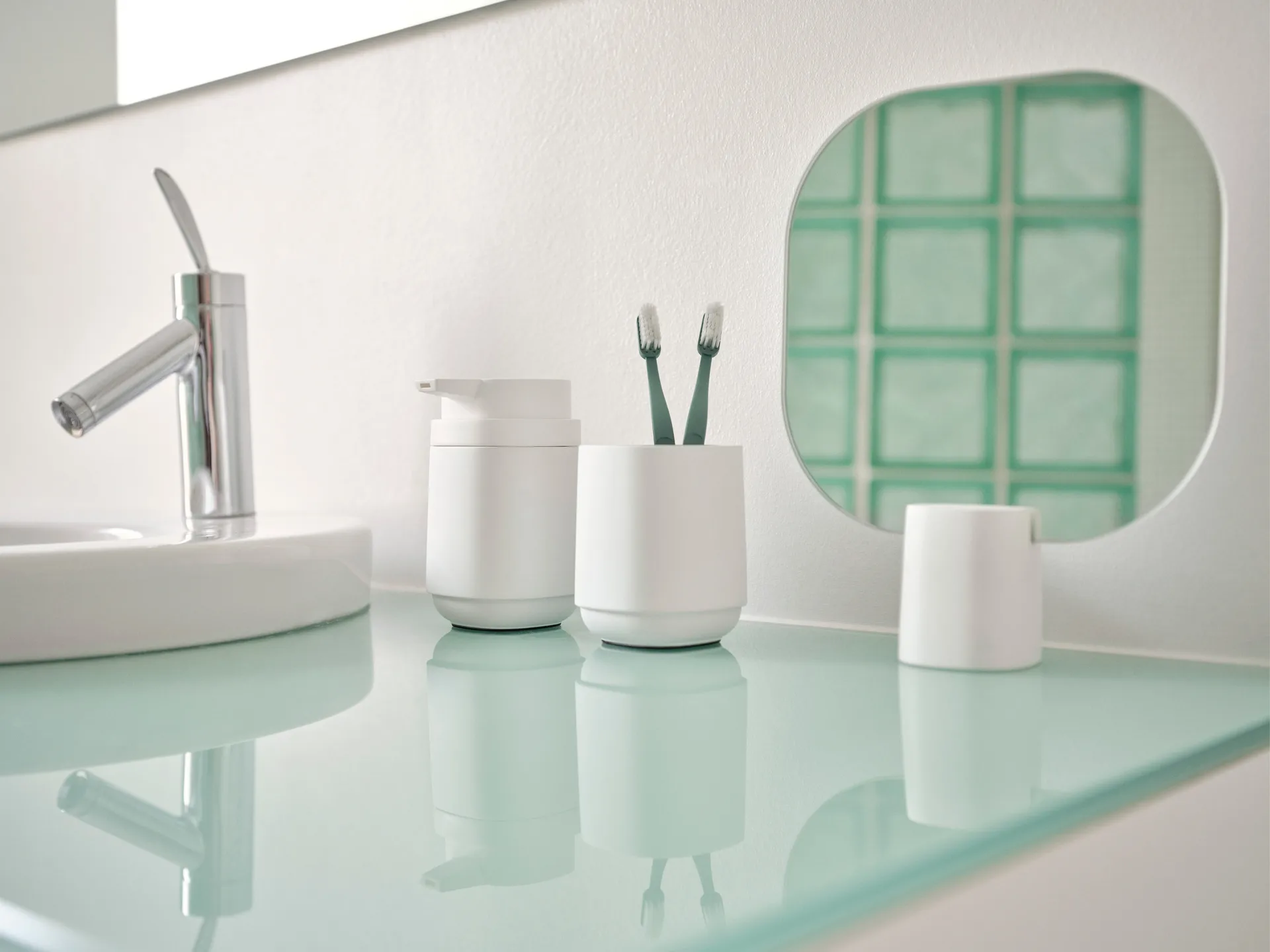 Time ソープディスペンサー 13 cm, White Zone Denmark | ゾーン デンマーク