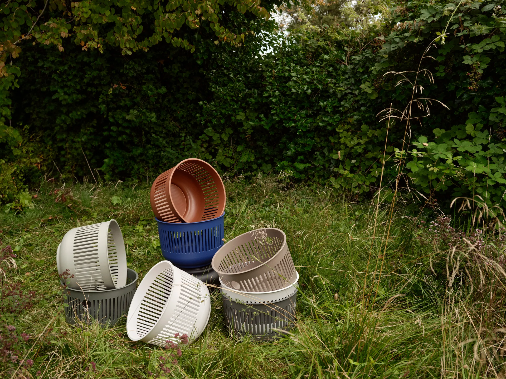 Ume ランドリーバスケット Ø40x29 cm, Soft Grey Zone Denmark | ゾーン デンマーク