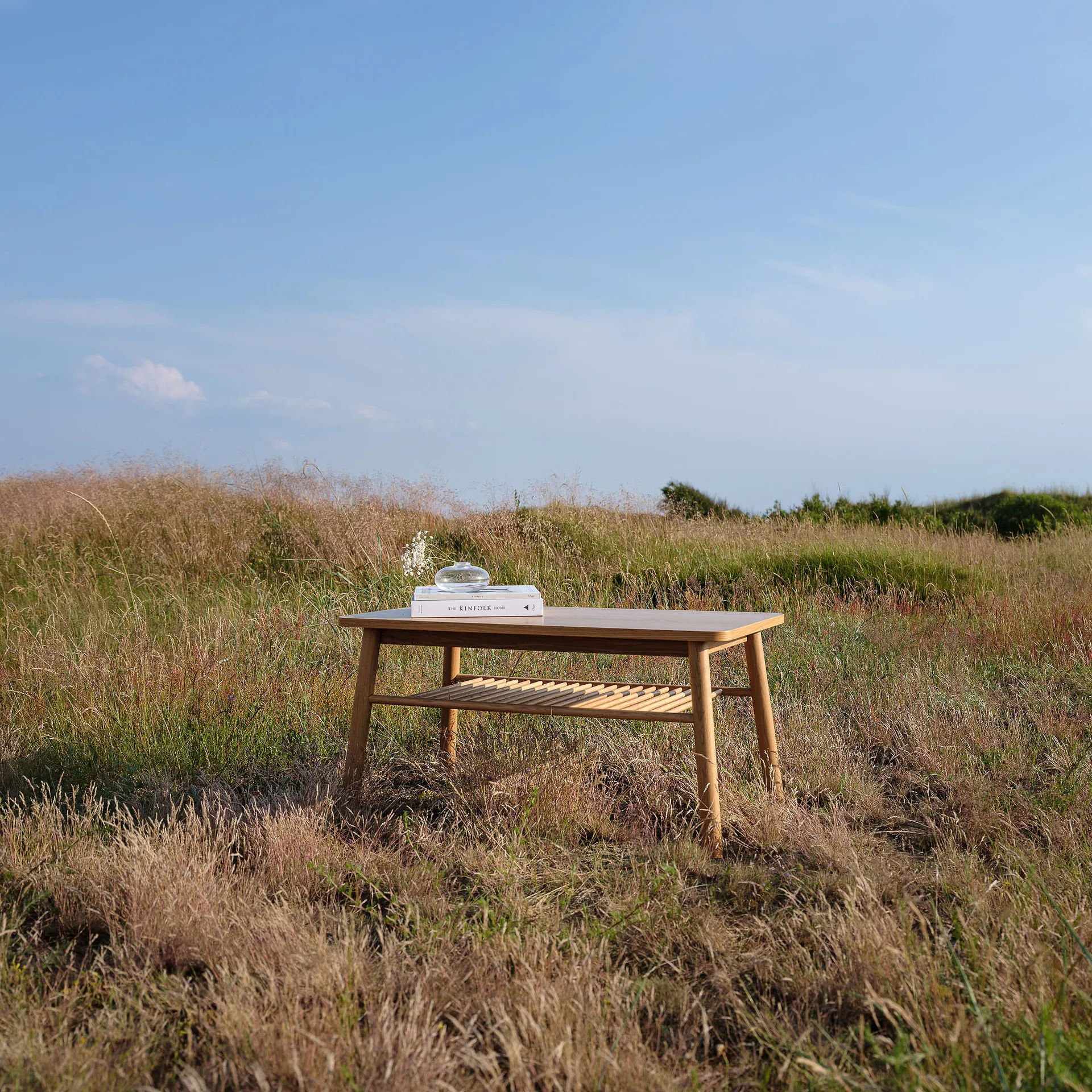 Mino コーヒーテーブル, White/oak Zweed