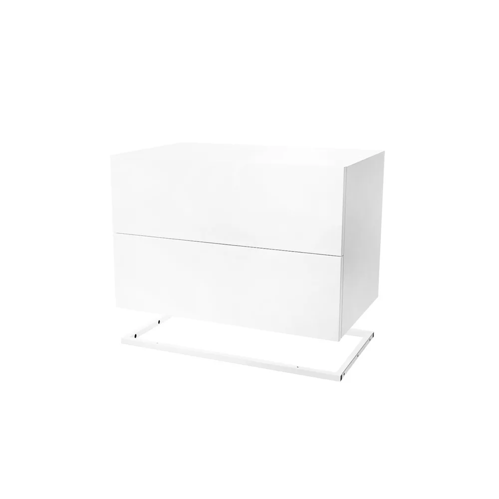 Molto 560 drawer module, White including white metal frame Zweed