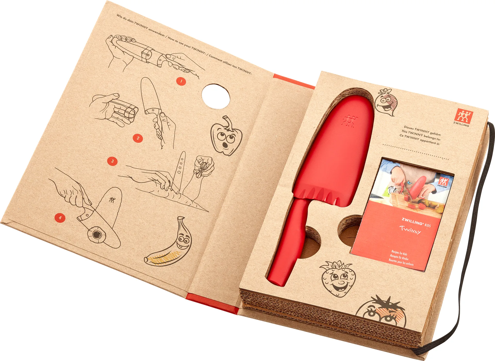 Twinny ナイフ 10 cm, Red Zwilling | ツヴィリング