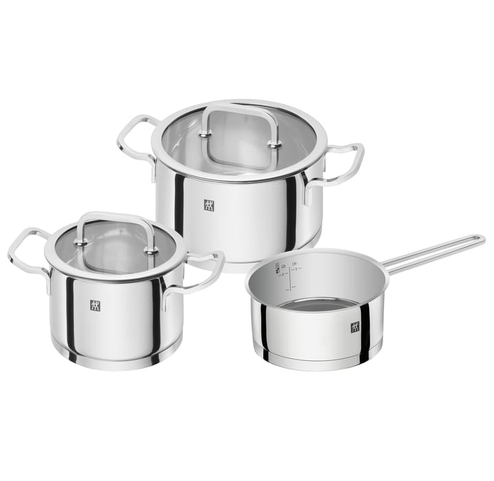 Zwilling Moment S セット of ポット 3 ピース - stainless steel-black - Zwilling | ツヴィリング